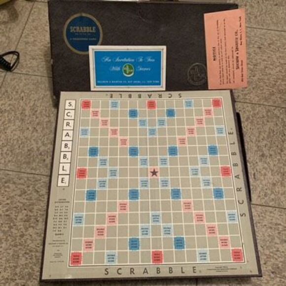 Selchow & Righter Scrabble 1948, 1949, 1953 Complete - Picture 2 of 12